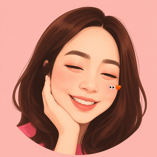 Smiling portrait illustration